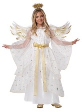 Starburst Angel Child Costume 3020/004 Dress With Wings And Halo