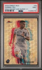 2024 Finest MLS #30 Gabriel Pec Hologlow SuperFractor PSA 9 #/1
