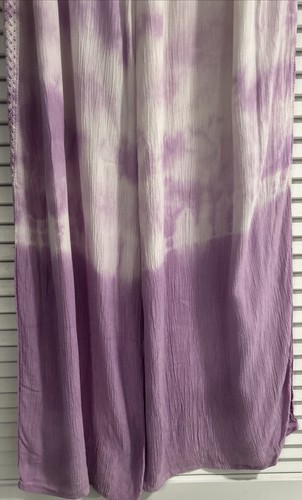 Kiwi & Punch Miami Wm Boho/Wide Leg Pants Tie Dye/Lavendar/White Gauze Look/Sz M - Bild 10 von 22