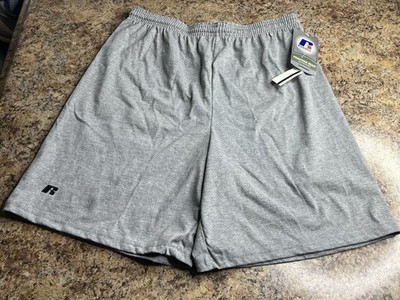 Vintage Y2K Russell Athletic Shorts Men s XL Gray  Workout  Drawstring NWT
