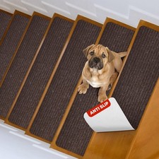 8" X 30" 15 in Pack Nonslip Carpet Stair Treads Non-Skid Safety Rug Slip Re...