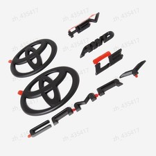 New Toyota 2025 Camry Hybrid Awd Le Hev Blackout Emblem Overlay Kit Set 9th Gen