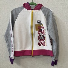 Walt Disney World Park 2021 Minnie Mouse Zip Up Hoodie Children Youth Large10/12
