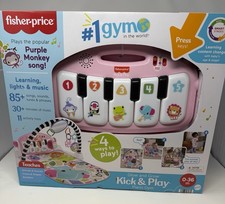 Fisher-Price Glow and Grow Kick and Play Piano Gym Baby Playmat Pink