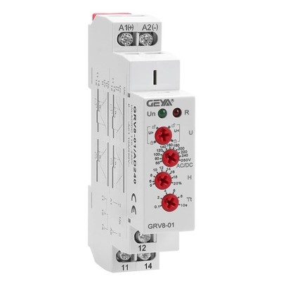 Single Phase Voltage Relay AC/DC110V~240V Adjustable Over or Under Voltage Pr...