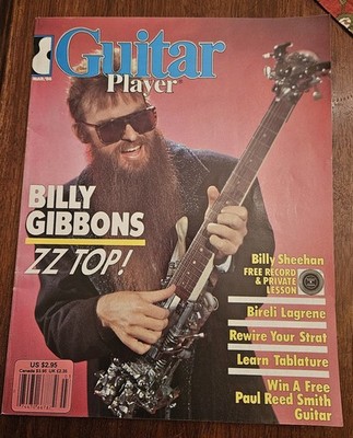 Guitar Player Magazine, March 1986, Billy Gibbons (ZZ Top)