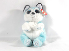 Ty Beanie Baby Bellies - THUNDER the Blue Husky Dog 6" MWMTs Stuffed Animal Toy