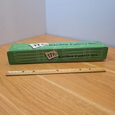 NOS Vintage NEW 17pc IMPASSA KITCHEN CUTLERY SET ROSEWOOD Handle Stainless Steel