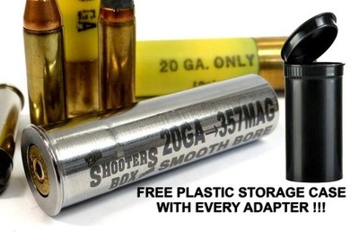 20GA to 357 Magnum Shotgun Adapter - Chamber Reducer - Stainless - Free Case !!!