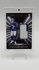 2025 Panini Black Jaxson Dart 2 Color Patch Citrine /50 (MEM, RC) NY Giants