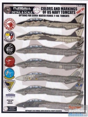 FURDS4815 1:48 Furball Aero Design F-14A Tomcat 'Colors and Markings of US Navy