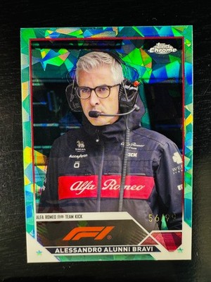 2023 Alessandro Bravi Aqua 56/99 Sapphire Topps Chrome #100 F1 Formula 1