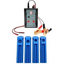 Upgraded 4 Adapters Fuel Injector Tester and Cleaner Kit, 8 Pulse, 12V/5V Output