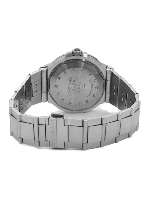 BVLGARI Diagono Scuba 41mm DP41SSD 41mm Black Dial Stainless Box