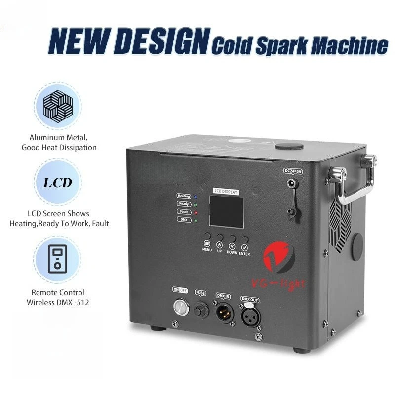 350W Wireless Remote DMX Fountain Sparkler Cold Spark Machine for Wedding Stage - Image 3 of 4