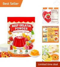 Multi-Purpose 1LB Beef Gelatin Powder - Unflavored, Easy Blooming, Pure Quality