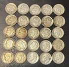 25 Roosevelt Silver Dimes 90% silver Lot