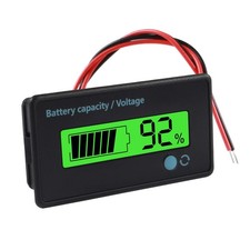 DC 12V Battery Meter Battery Capacity Voltage Monitor Gauge Indicator DC 24V ...