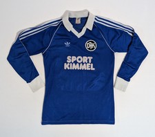 adidas Vintage 80s Blue Soccer Jersey Size M Medium Made In West Germany