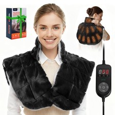 Weighted Heating Pad for Neck and Shoulders and Back,30s Fast Heating for Pai...