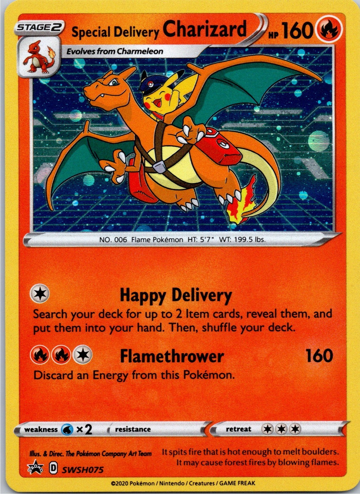 Special Delivery Charizard - Promo SWSH: Sword & Shield Promo Cards SWSH075 NM
