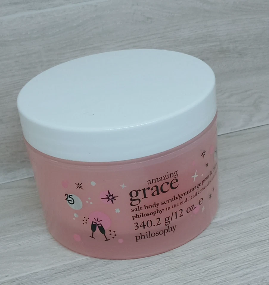 Exfoliante corporal Philosophy Amazing Grace Salt edición navideña | 12 fl oz Foto 2 de 4