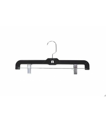 14 inch Swivel Black Plastic Adjustable clips Skirt and Pants 20 Hangers
