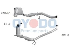 Oyodo DPF Rußpartikelfilter Dieselpartikelfilter 20N0004-OYO für VW TOURAN 1T1 3