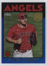 2021 Update Silver Pack 1986 Topps Chrome Baseball Blue 14/150 Mike Trout 0t2s