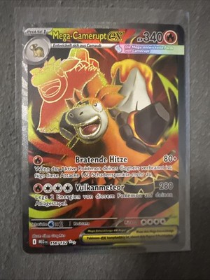 Mega Camerupt EX 156/132 Me01: Mega Evolution Holo Pokemon Karte Deutsch