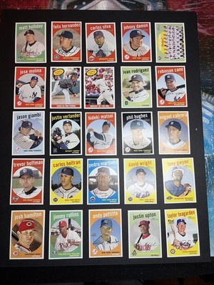 2008 Topps Heritage Black Ink Back Variation SP Lot x130! Stars, RCs, Inserts!