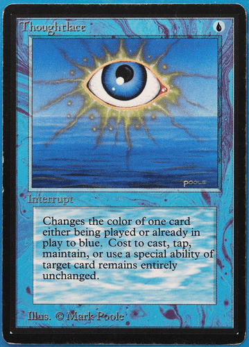Thoughtlace Beta HEAVILY PLD Blue Rare MAGIC MTG CARD (ID# 498371) ABUGames - Picture 1 of 2
