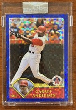 2003 Topps Chrome Box Loader Uncirculated X-Fractor /57 Garret Anderson Angels