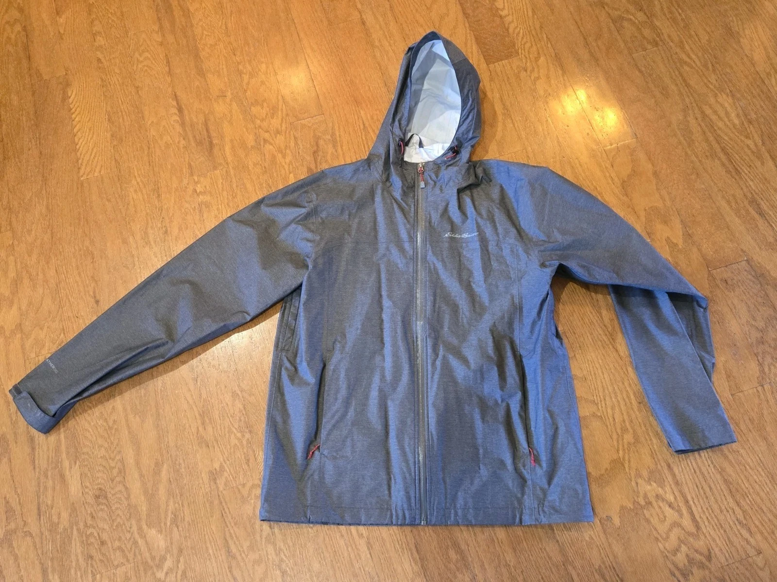 Eddie Bauer Medium Grey Rain Wind Jacket