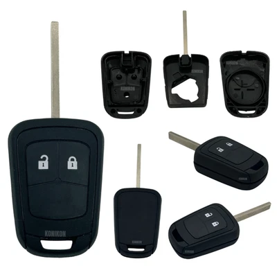 KONIKON Auto Schlüssel 2 Tasten Gehäuse passend für Opel Corsa E Zafira Astra J Meriva B