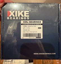 XiKe Bearings Garage Door Roller Blue 4" Stem Total Length 4 3/4" Box of 10