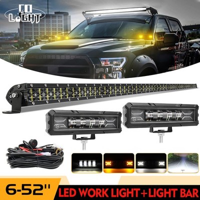 52'' LED Lichtbalken + 2x 6'' Arbeitsscheinwerfer Ford F150 F250 F350 F450 15 2023