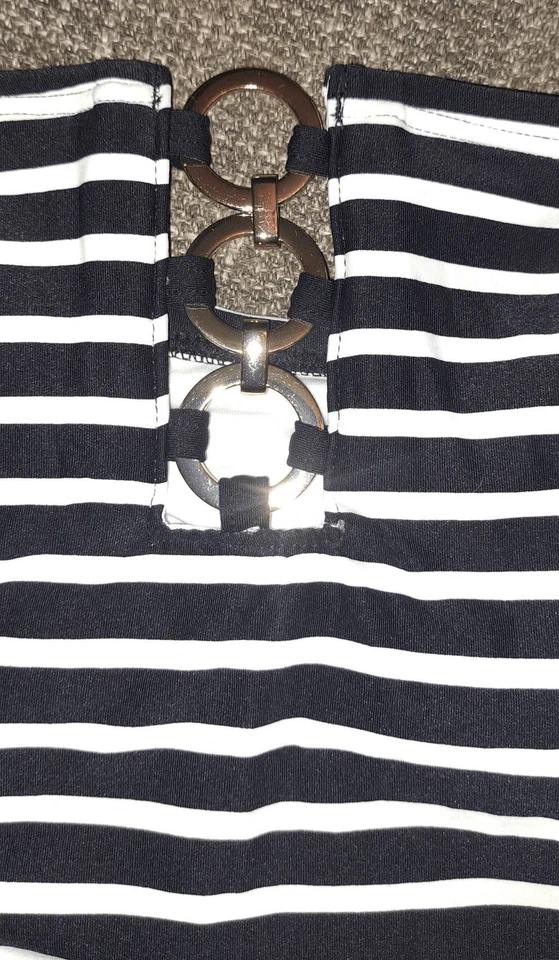 MICHAEL Michael Kors Swimsuit Size 10 Black & White - Image 3 of 4