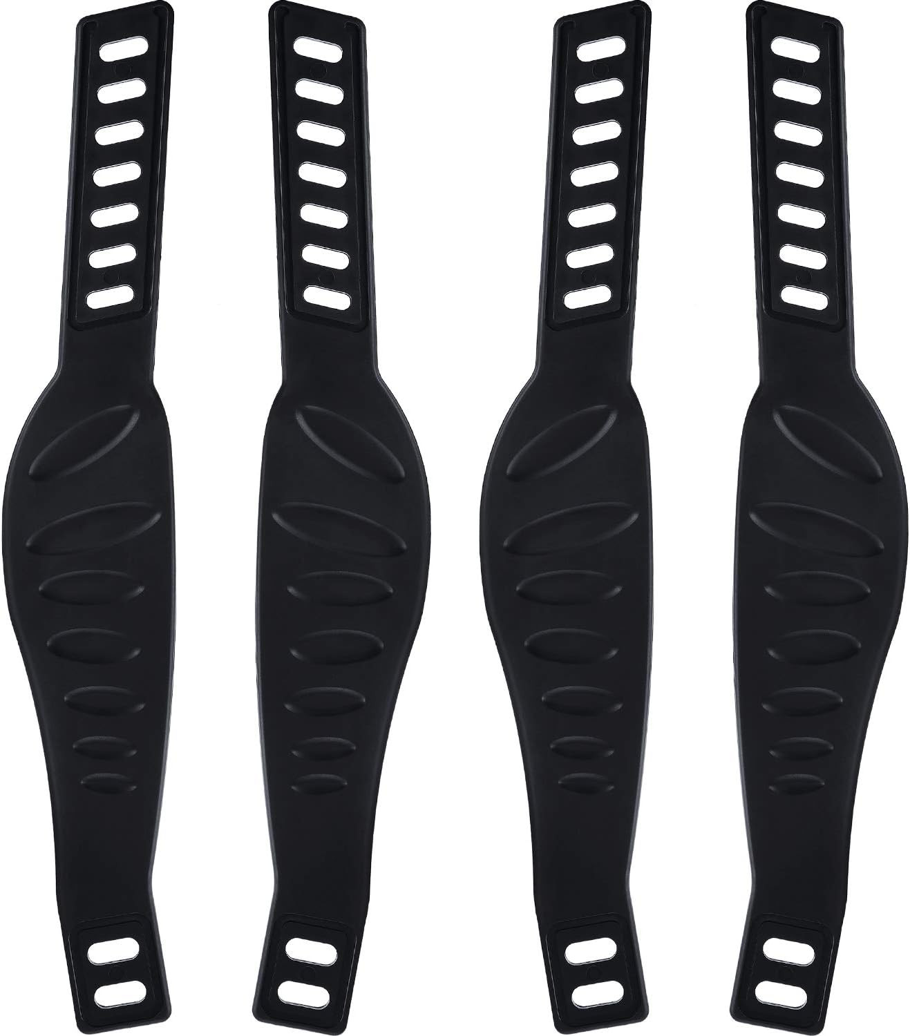 Exercise Bike Pedal Straps 2 Pairs Adjustable Rubber Universal Replacement