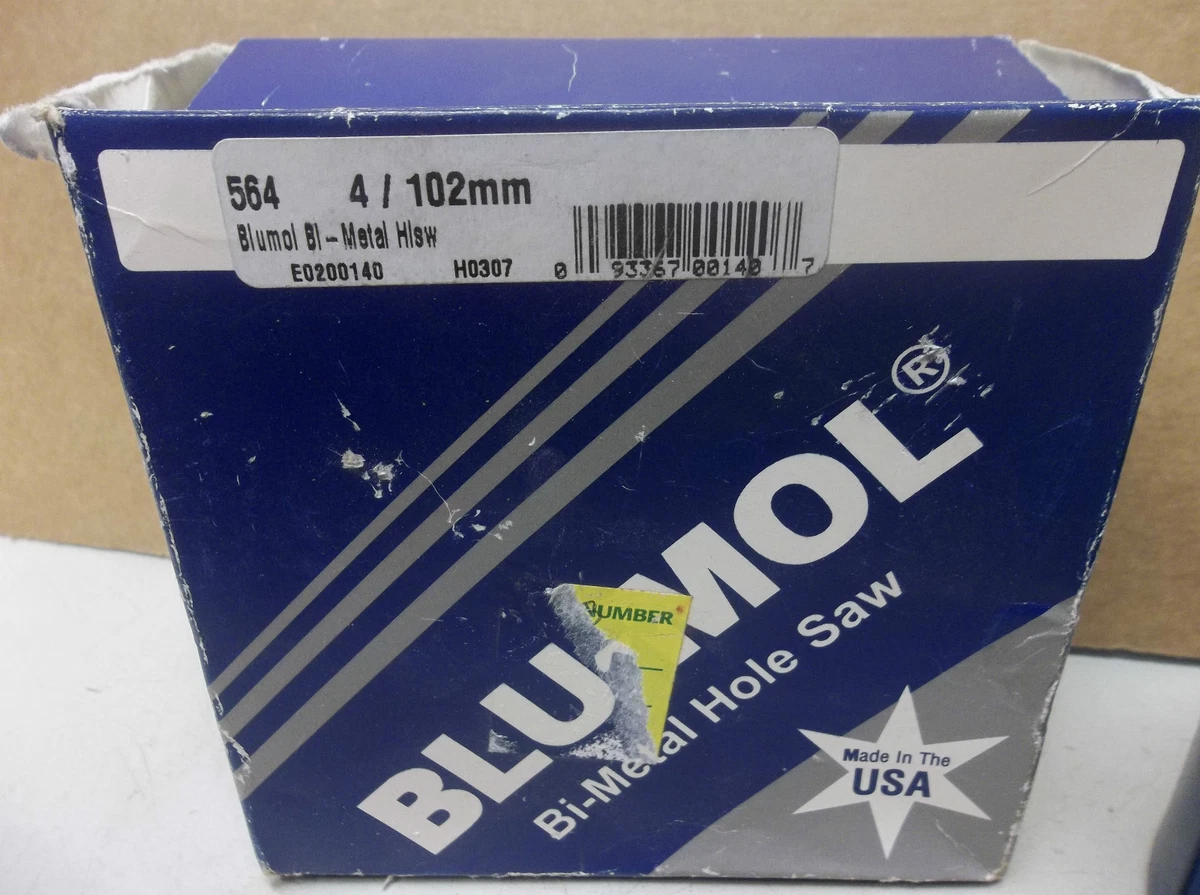 NEW BLUMOL BI METAL HOLE SAW 564 4