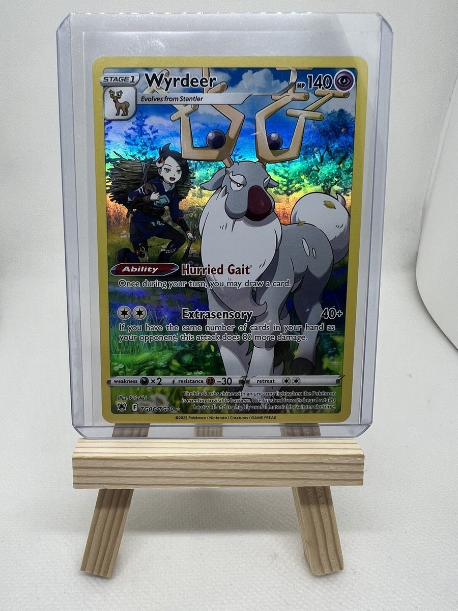 wyrdeer pokemon card TCG - Astral Radiance Full Art Holo TG06/TG30 The item may be similar but not exactly the same as the image (e.g Pokmon TCG: Wyrdeer Astral Radiance