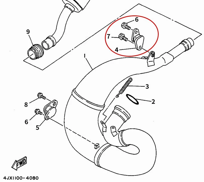NUEVO PARA SILENCIADOR ESCAPE YAMAHA STAY IT 125 175 250 425 465 490 # 565-14771-00-00 Foto 4 de 4