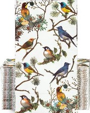 100PCS Guest Towels Disposable 3 Ply Paper Hand Napkins for Bathroom Spring Bird