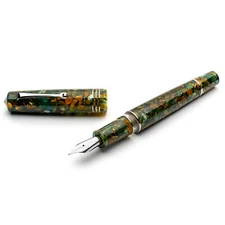 Leonardo Momento Zero Grande 2.0 Fountain Pen in Girasole, Stainless Steel 1.5mm