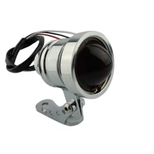 RETRO CHROME RED MOTORCYCLE BRAKE STOP TAIL LIGHT LAMP FOR BOBBER ATV CHOPPER