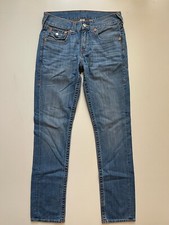 Women True Religion Light Wash Section Slim Jeans Flap pockets Sz 30