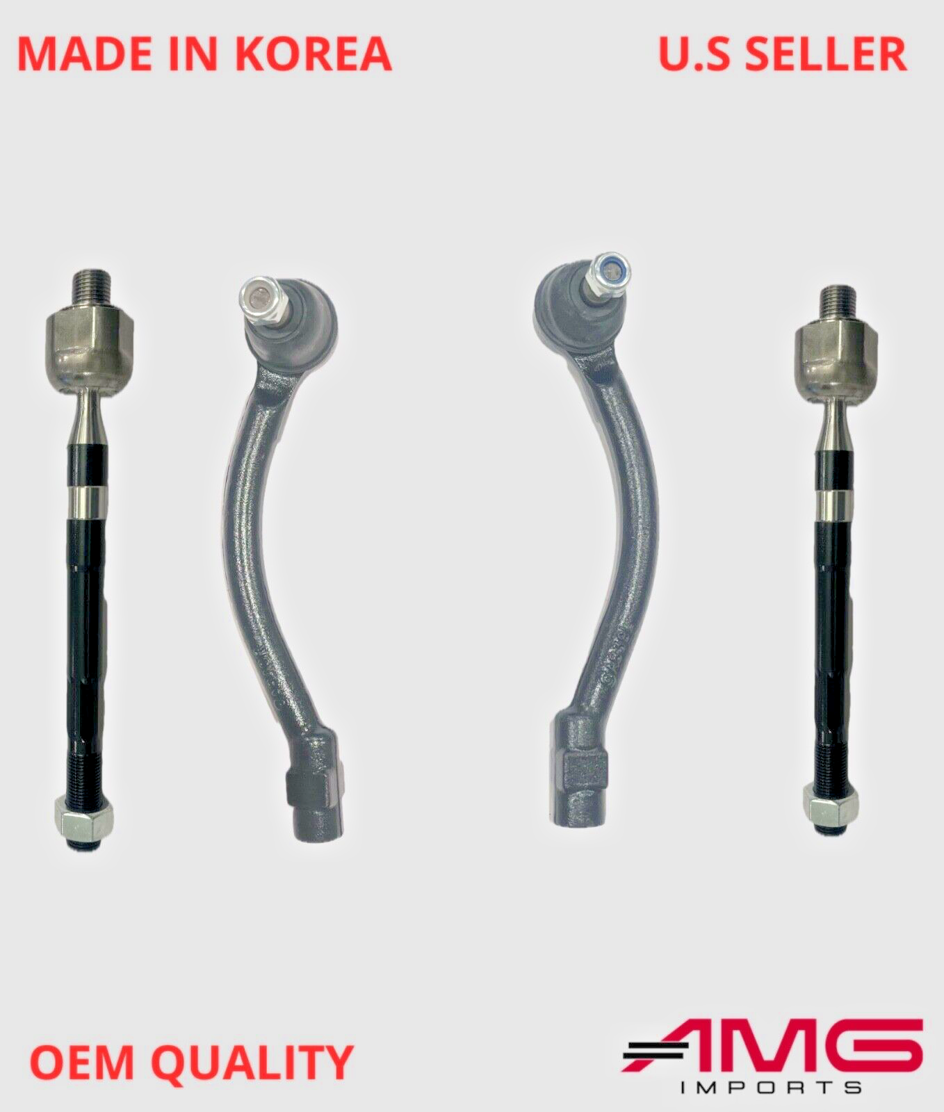 2009-2014 Hyundai Sonata OEM Front Inner & Outer Tie Rod End Genuine Korea