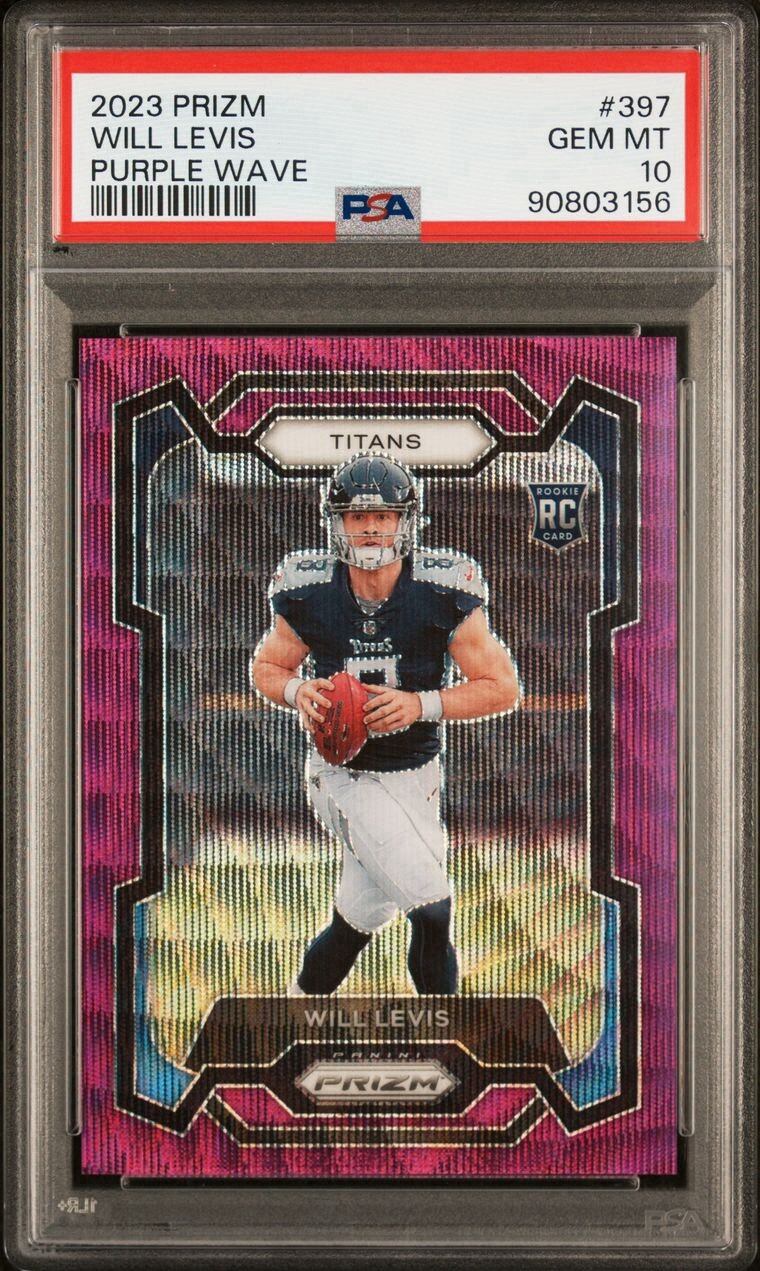2023 Will Levis Prizm Rookie #397 Purple Wave /99 SP  Tennessee Titans RC