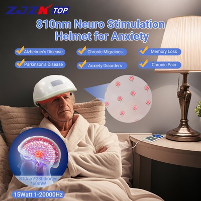 ZJZKTOP 810nm 280 Diodes brain therapy insomnia neuro feedback brain training