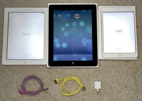 Lot Of 3 Apple iPads 2 3rd Gen 16gb WiFi + 1 1st Gen Mini iPad 16 Gb White WiFi - Picture 2 of 22